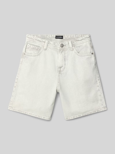 Jack & Jones Loose Fit Jeansshorts mit Eingrifftaschen Modell 'TONY' Ecru 1