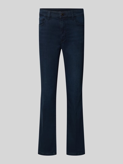 Produktfoto, dunkelblaue Wide & Loose Fit Jeans aus Baumwoll-Mix Modell 'Dream Kick' von MAC, Damen Wide & Loose Fit Jeans von MAC