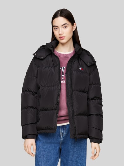 Tommy Jeans Regular Fit Steppjacke mit abnehmbarer Kapuze Black 4