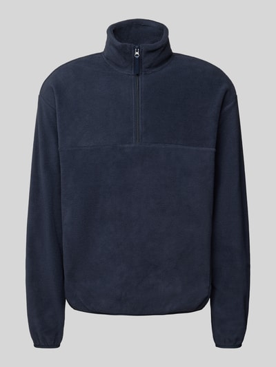 MCNEAL Fleecepullover mit Troyer-Kragen Dunkelblau 2