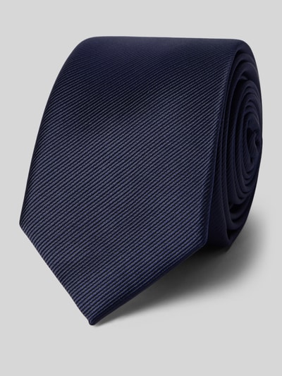 s.Oliver BLACK LABEL Krawatte mit Seiden-Anteil Blau 1