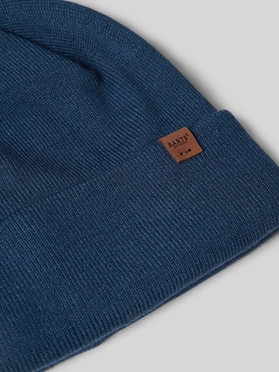 Barts Czapka beanie z mieszanki wiskozy model ‘WILLES’ Jeansowy niebieski 2