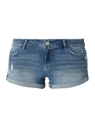 Review Skinny Fit Jeansshorts mit Stretch-Anteil  Jeansblau 2