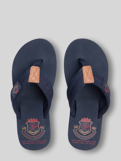 Tommy Hilfiger Zehentrenner mit Wappen Detail Marine 3