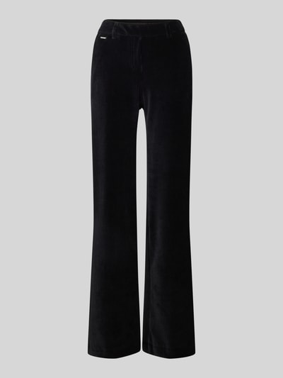 Brax Corduroy broek met elastische band en steekzakken, model 'MAINE' Zwart - 2