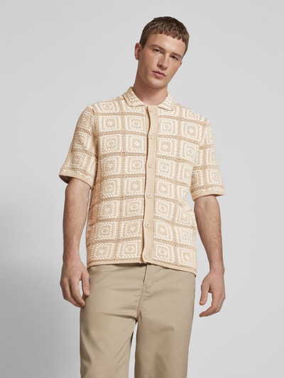 Only & Sons Gebreid jack met knoopsluiting, model 'ONSBART' Beige - 4