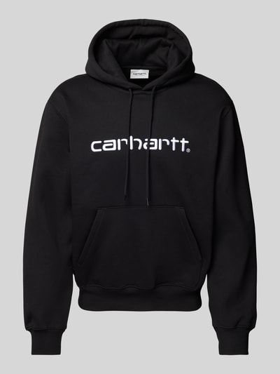 Carhartt Work In Progress Bluza z kapturem z wyhaftowanym logo Czarny 2