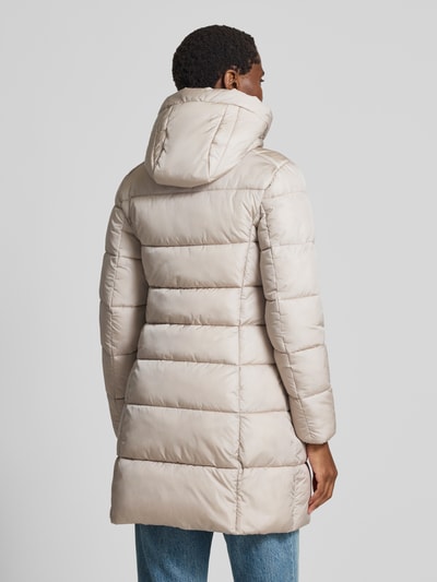 SAVE THE DUCK Gewatteerde lange jas met tweewegsritssluiting, model 'Taylor' Beige - 5