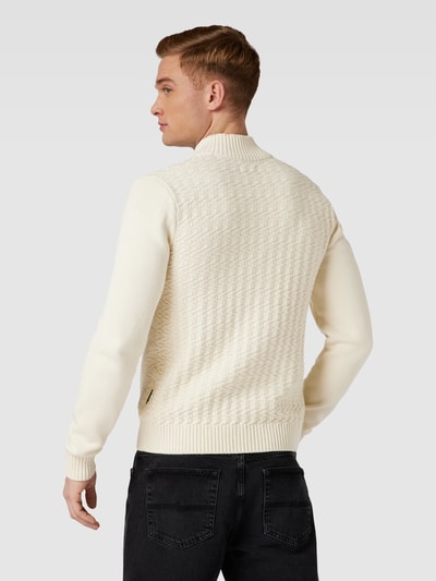 Napapijri Strickjacke mit Reißverschluss Modell 'TRONDHEIM' Offwhite 5