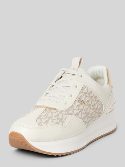 MICHAEL Michael Kors Sneaker mit Label-Applikation Modell 'RAINA TRAINER' Beige 1