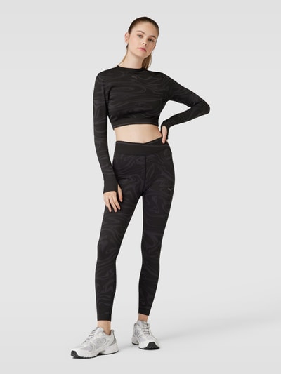 PUMA PERFORMANCE Crop Top mit Label-Detail Black 1