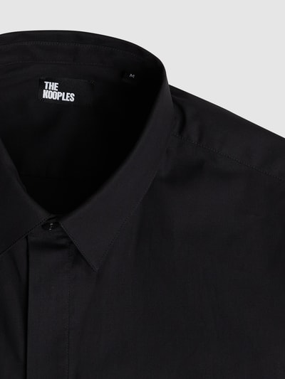 THE KOOPLES Regular fit zakelijk overhemd van popeline Zwart - 3