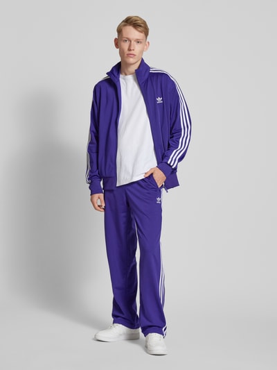 adidas Originals Straight leg trainingsbroek met ritszakken Paars - 1