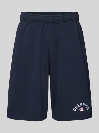 CHAMPION Baggy Fit Sweatshorts mit Label-Stitching Dunkelblau 2