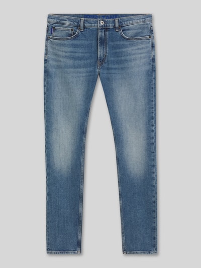 HUGO Blue jeansy o kroju slim fit z czystej bawełny model 'Zane' Jasnoniebieski 2