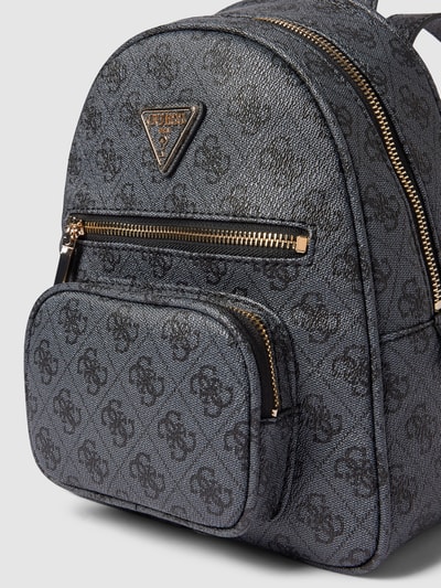 Guess Rucksack mit Allover-Logo-Details Modell 'ECO ELEMENTS' Anthrazit 3