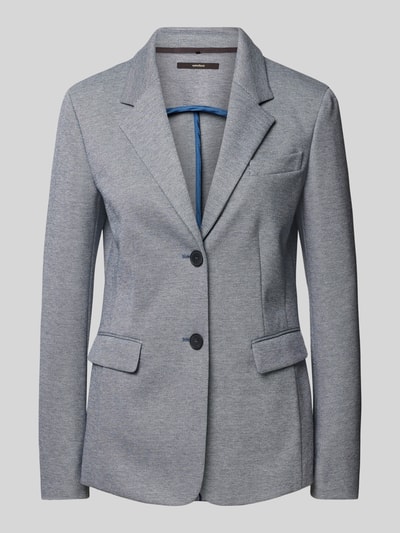 Windsor Blazer met paspelzak op de borst Blauw - 2