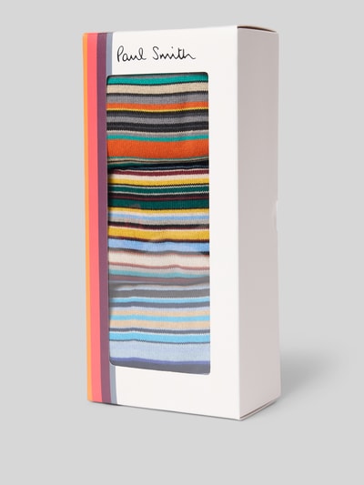 PAUL SMITH Socken im 3er-Pack mit gerippten Bündchen Black 3