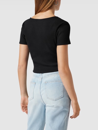 Levi's® T-Shirt in Ripp-Optik Modell 'SS RACH TOP CAVIAR' Black 5