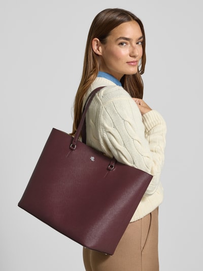 Lauren Ralph Lauren Handbag mit Logo-Applikation Bordeaux 1