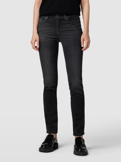 7 For All Mankind Jeans mit 5-Pocket-Design Modell 'Roxanne' Dunkelgrau 4