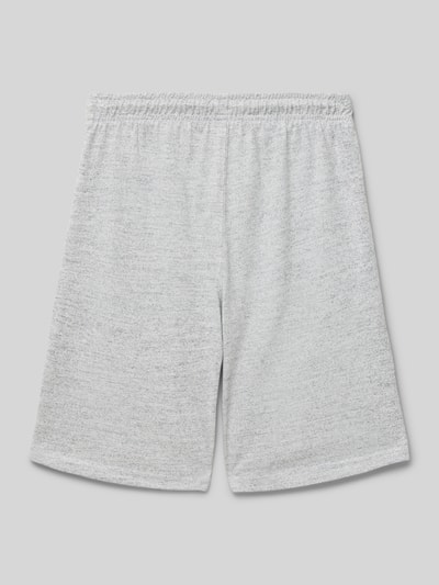 CHAMPION Szorty z dzianiny dresowej o kroju regular fit z nadrukiem z logo Średnioszary melanż 3