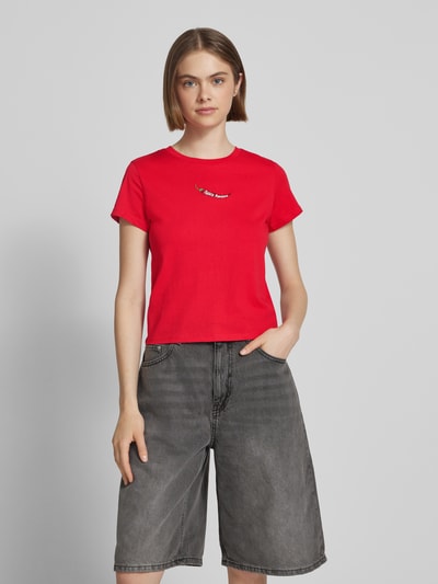 Review T-Shirt mit Motiv-Stitching Kirsche 4