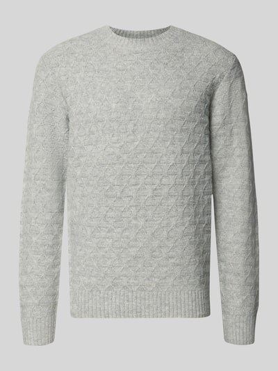 Jack & Jones Premium Gebreide pullover met ribboorden, model 'BLASIMON' Middengrijs - 2