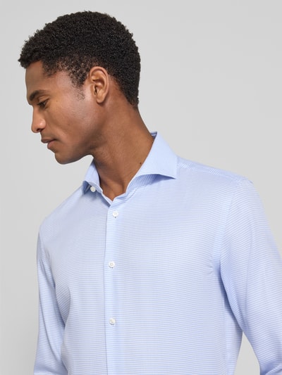 BOSS Koszula biznesowa o kroju slim fit z czystej bawełny model 'H-HANK-Sp-B1' Niebieski 3