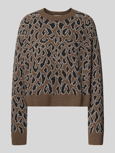 Armedangels Loose fit gebreide pullover van zuivere wol, model 'DILIRIAA LAOPAA' Taupe - 2