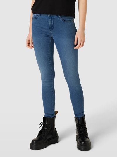 Only Skinny Fit Jeans mit Mid Rise und Stretch-Anteil Jeansblau 4