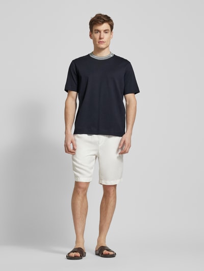 Emporio Armani T-Shirt mit Label-Stitching Marine 1