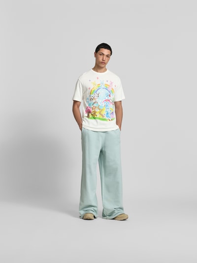 Kenzo T-Shirt mit Allover-Motiv-Print Offwhite 1