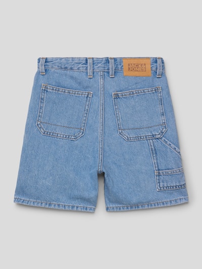 Jack & Jones Bermudy z imitacji denimu model ‘TONY’ Niebieski 3