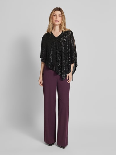 Vera Mont Cocktailshirt mit Pailletten und V-Ausschnitt Black 1