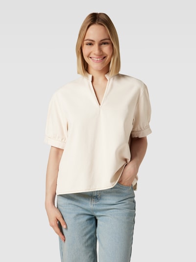 Jake*s Casual Blusenshirt mit V-Ausschnitt Offwhite 4