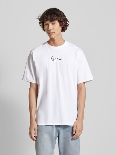 Karl Kani T-Shirt mit Label-Stitching Weiss 4