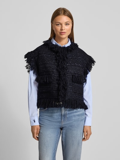 Essentiel Antwerp Comfort Fit Weste mit Woll-Anteil Modell 'ISHANI-I1SA' Marine 4