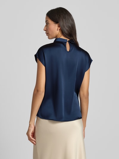 Neo Noir Blusenshirt mit Stehkragen Dunkelblau 5