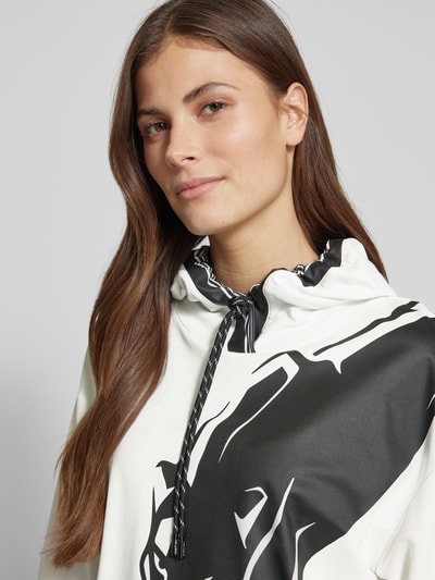 Marc Cain Hoodie mit Motiv-Print Black 3