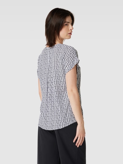 Montego Blusenshirt mit Allover-Muster Dunkelblau 5