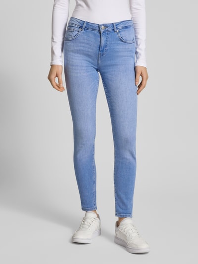 REVIEW Jeansy o kroju skinny fit z 5 kieszeniami Jasnoniebieski 4