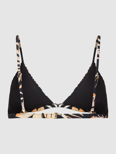 Rip Curl Bikinitop met all-over bloemenmotief, model 'SUNDANCE' Zwart - 3