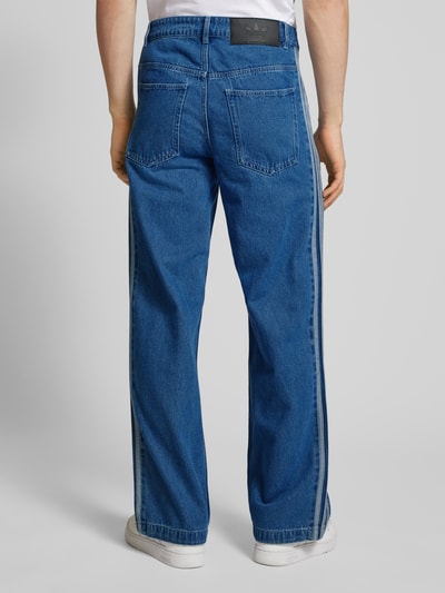 adidas Originals Regular fit jeans met labelstitching Jeansblauw - 5
