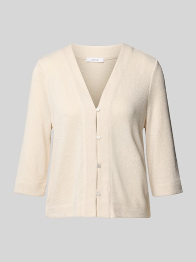 OPUS Cardigan mit V-Ausschnitt Modell 'Semipa' Beige 2