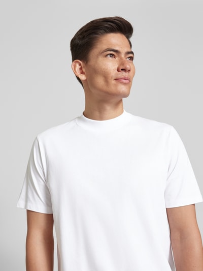ROTHOLZ T-Shirt mit Turtleneck Modell 'Big Collar' Offwhite 3