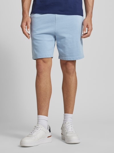 Polo Ralph Lauren Regular fit sweatshorts met tunnelkoord Lichtblauw - 4