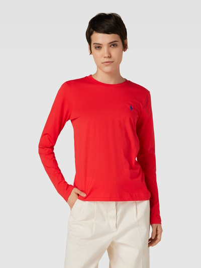 Polo Ralph Lauren Longsleeve mit Logo-Stitching Rot 4