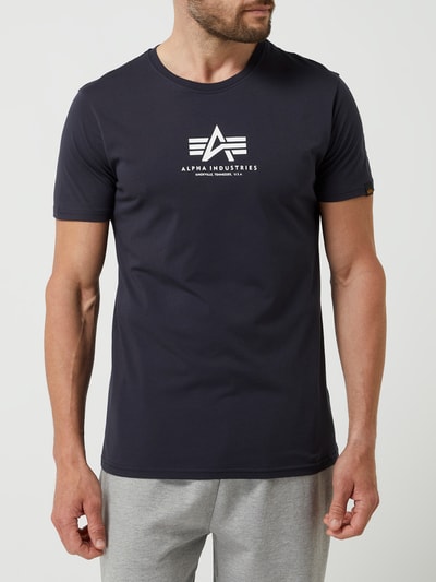 Alpha Industries T-Shirt mit Logo-Details  Marine 4