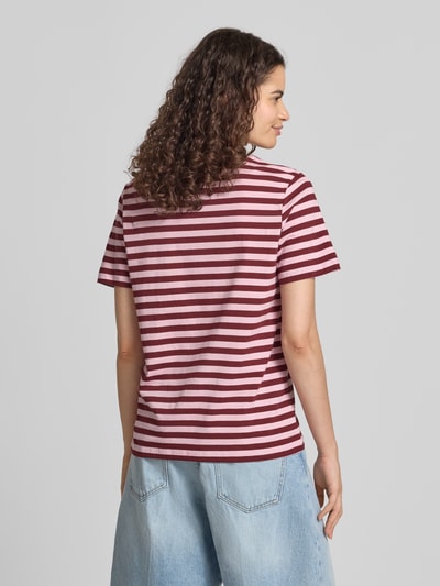 PIECES Regular Fit T-Shirt aus reiner Baumwolle Modell 'RIA'                                                                                                                                                                                                                                                                            ' Bordeaux 5